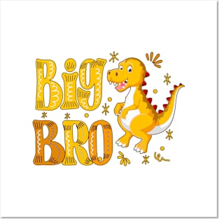 big brother, Promoted to big brother dinosaur Gift, Big bro Posters and Art